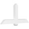 Ekena Millwork Eugene Architectural Grade PVC Gable Bracket, 60"W x 30"H x 4"D x 6"F, 12/12 Pitch GBP060X30X0406EUG00 - alternate 1